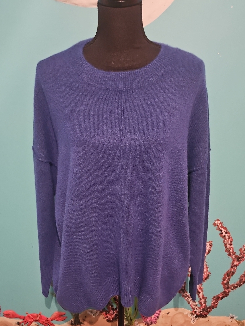 Vince Camuto Deep Blue Crewneck Sweater